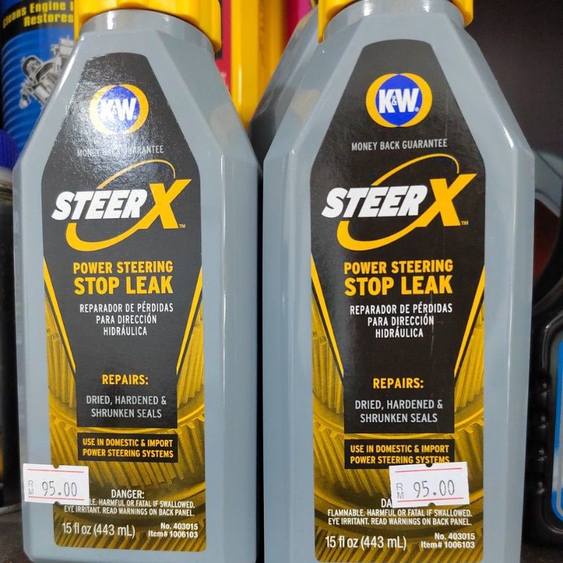 K&W Steer X Power Steering Stop Leak 15oz / 443ml Shopee Malaysia