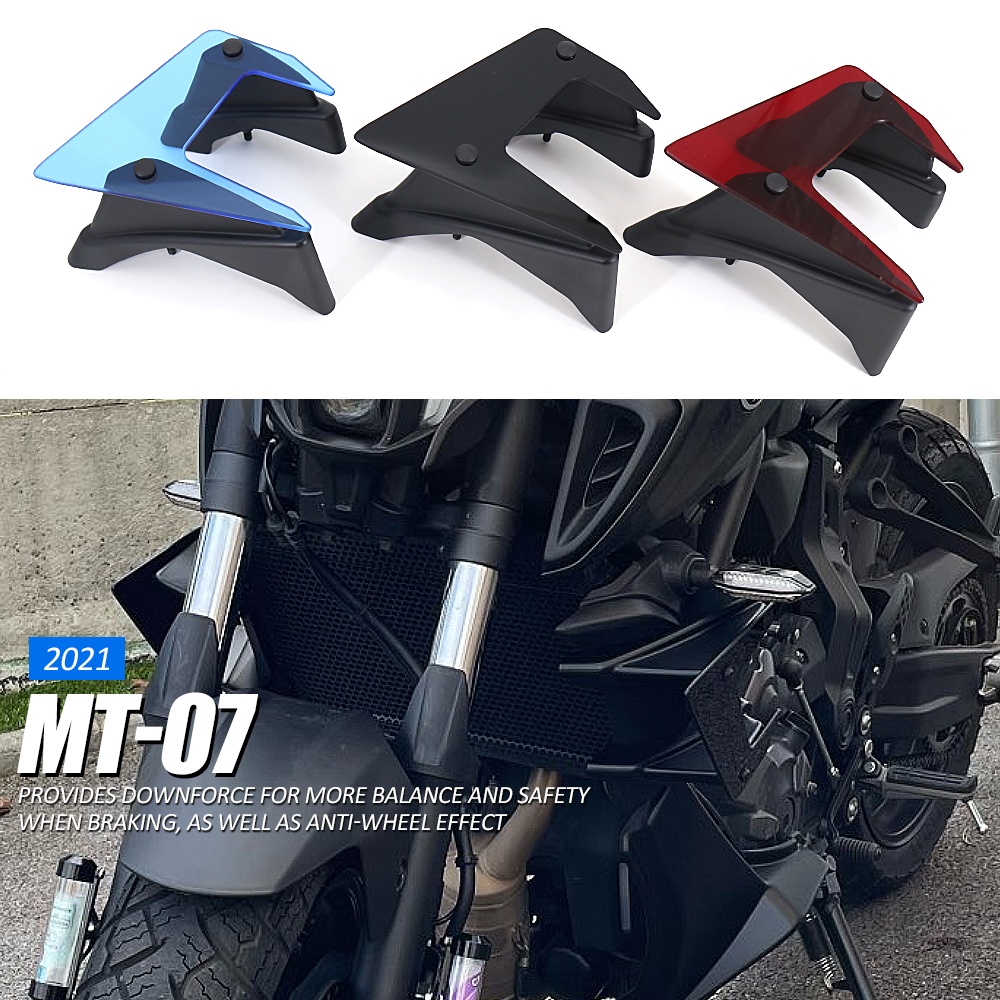 New MT07 2021 Motorcycle Side Downforce Naked Spoilers Fixed Winglet ...