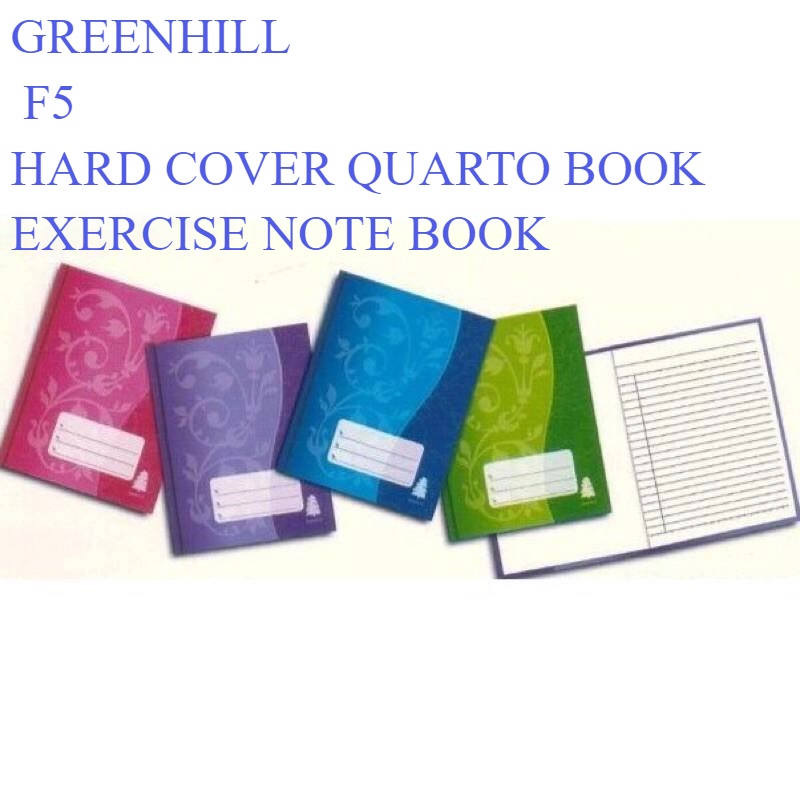 Greenhill F5 Hard Cover Quarto Book Short Exercise Note Book /Buku Log ...