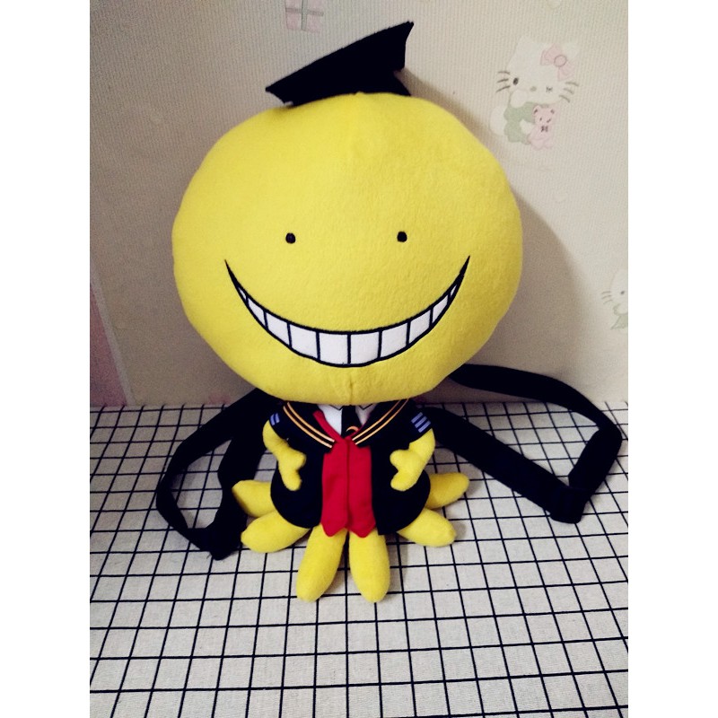 Anime Plush Backpack Ansatsu Kyoushitsu Koro Sensei Plushies Bag Shopee Malaysia