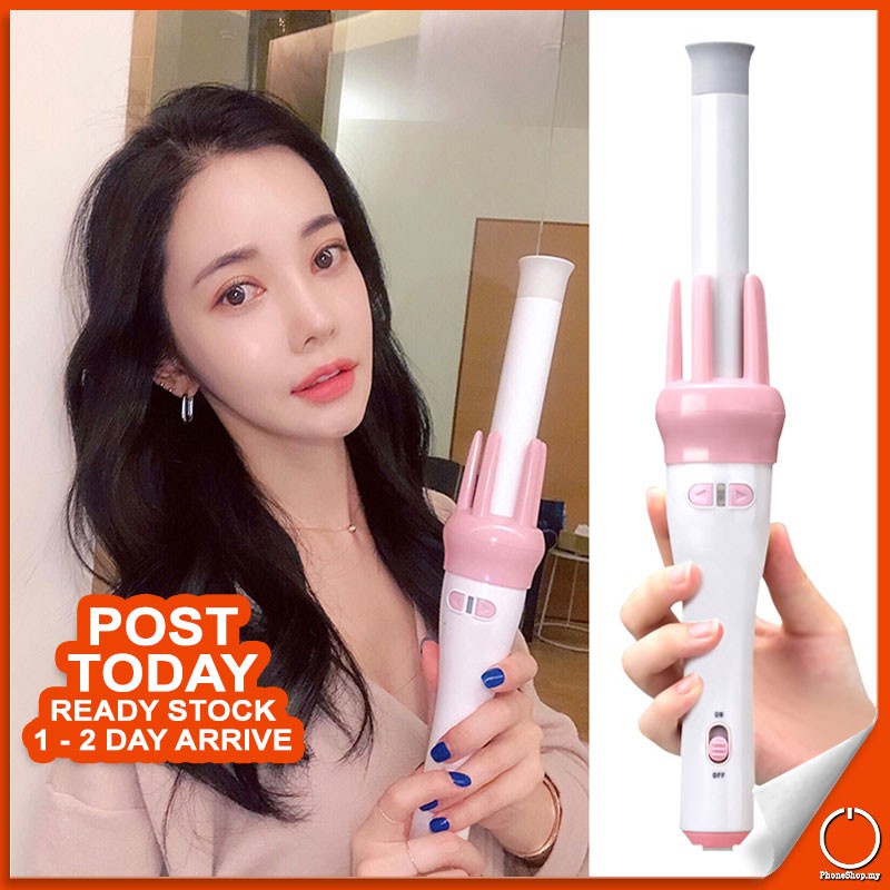 𝗔𝗨𝗧𝗢 𝗥𝗢𝗧𝗔𝗧𝗘 Hair Curler Curling Iron Pemanas Kerinting Rambut Hair