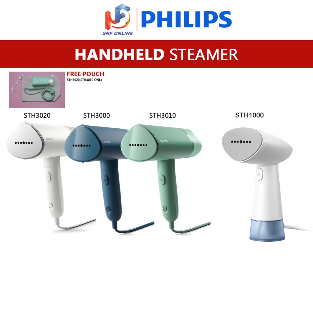  PHILIPS 3000 Series Handheld Steamer, Compact & Foldable, Ready  to Use in ˜30 Seconds, 1000W, up to 20g/min, No Ironing Board Needed, Blue  (STH3000/20) : Home & Kitchen