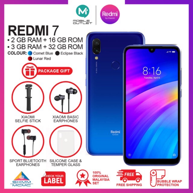 Xiaomi Redmi 7 16GB|32GB (Original Xiaomi Msia) | Shopee Malaysia
