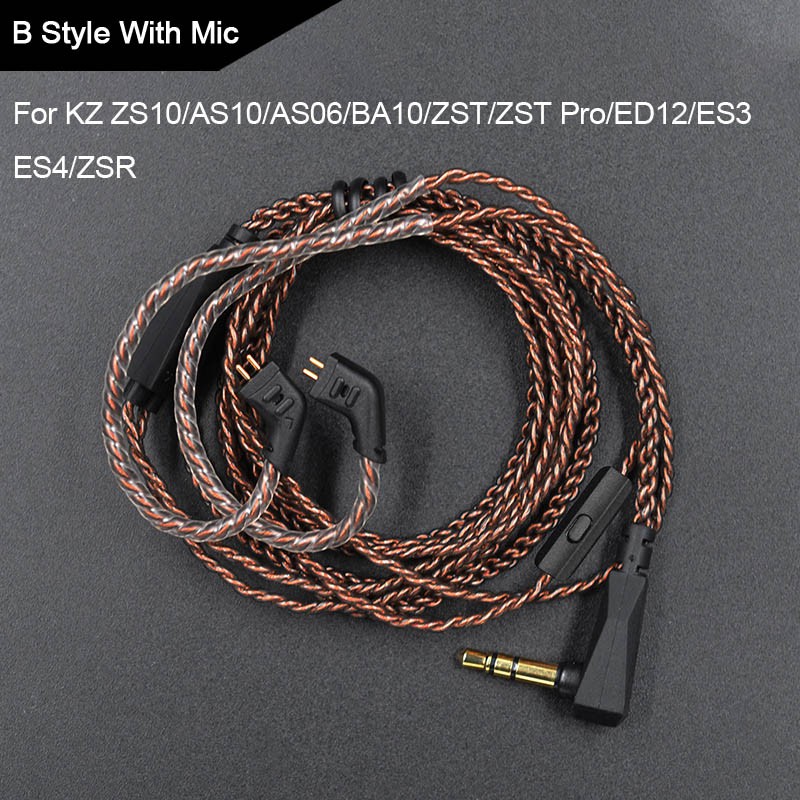 KZ Cable ZSN Pro Original Replaceble Wire With 3.5mm 2Pin 0.75mm ...