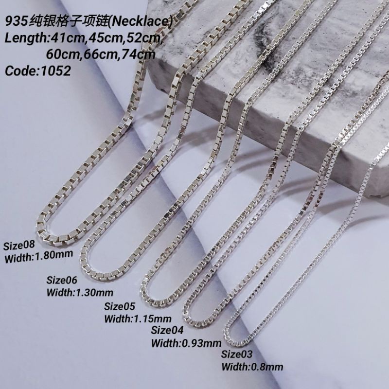 silver necklace 925 original rantai tangan wanita bracelet for