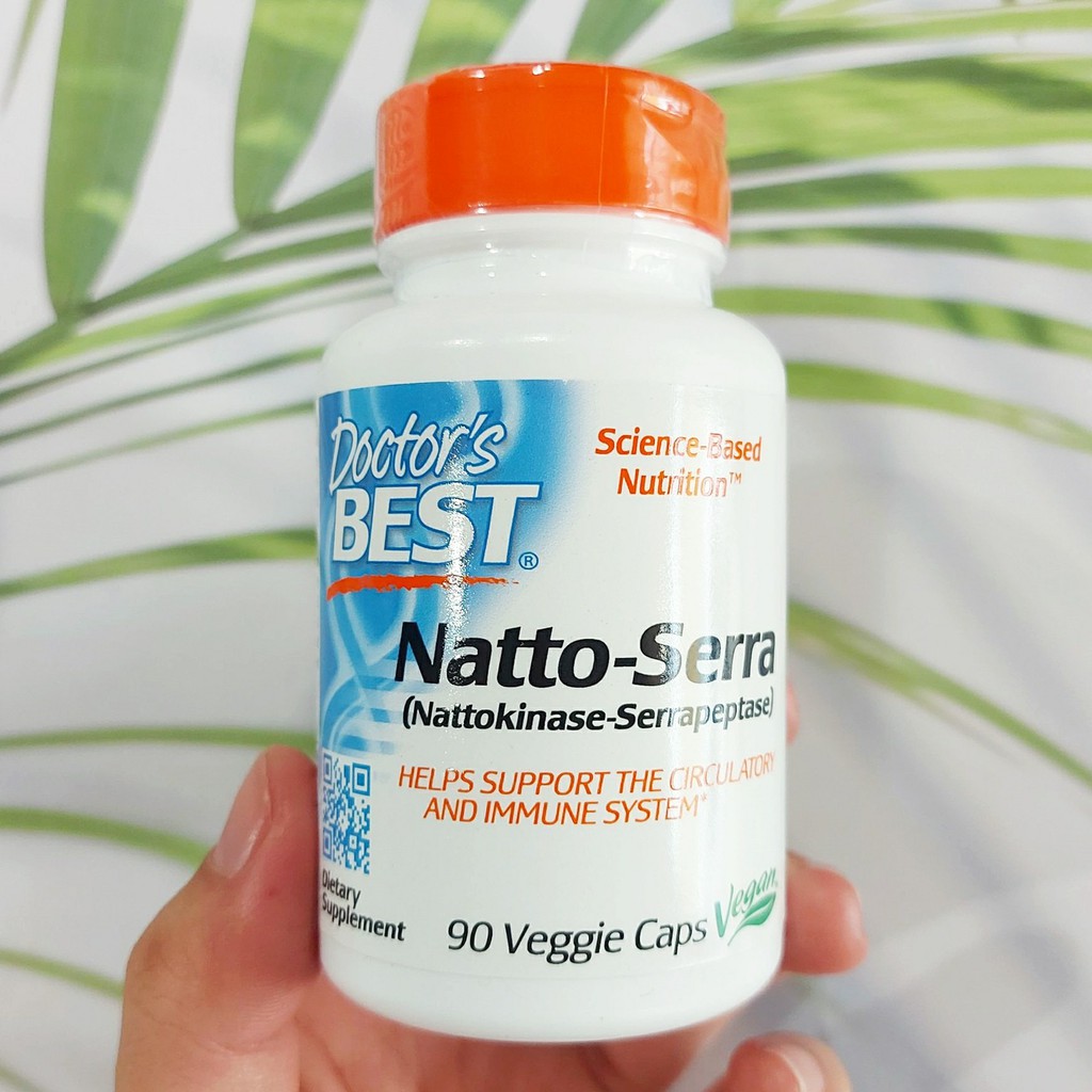 (Doctor's Best)Natto-Serra 90 Veggie Caps Japan Fermented Soy Extract ...