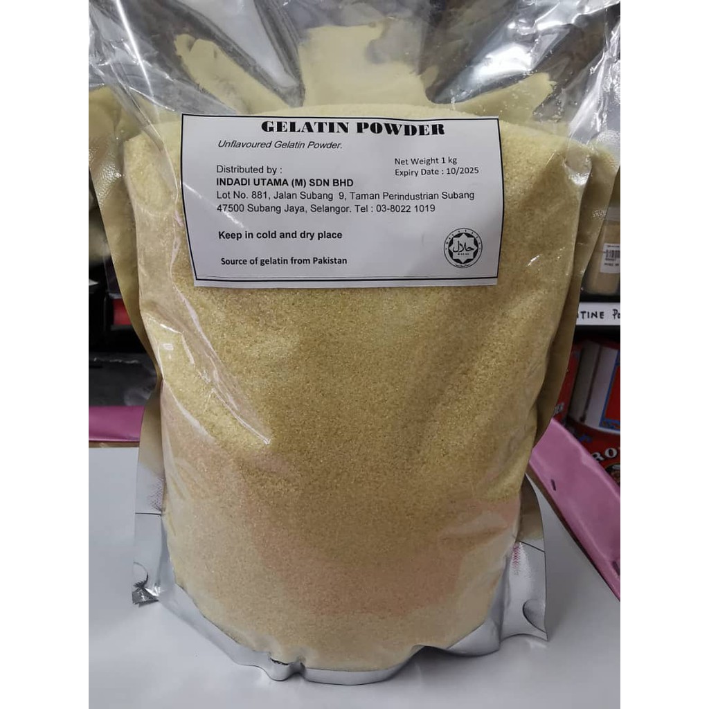 Unflavoured Gelatin Powder 1kg Shopee Malaysia