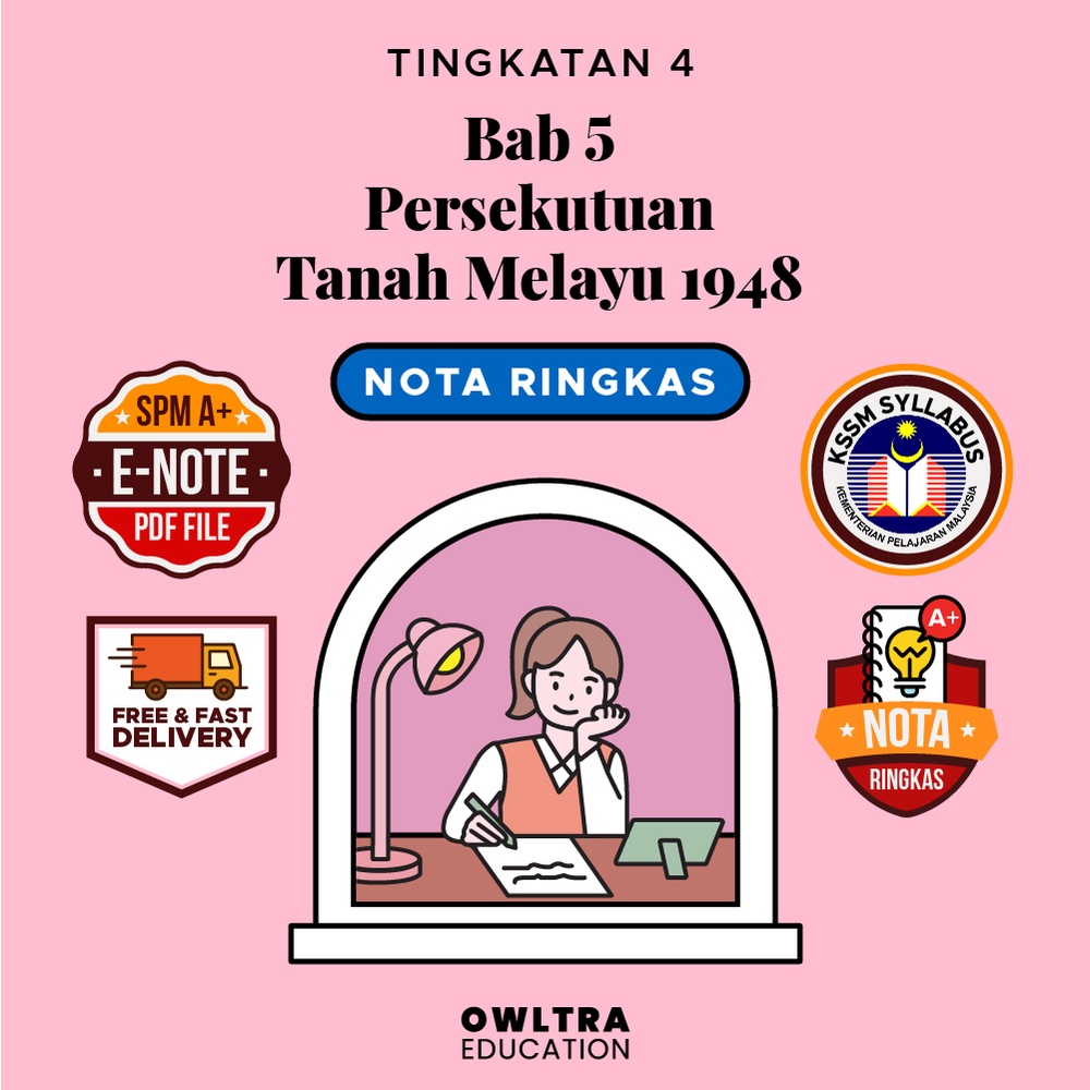 [SPM KSSM Nota Sejarah Tingkatan 4] Bab 5 Persekutuan Tanah Melayu 1948