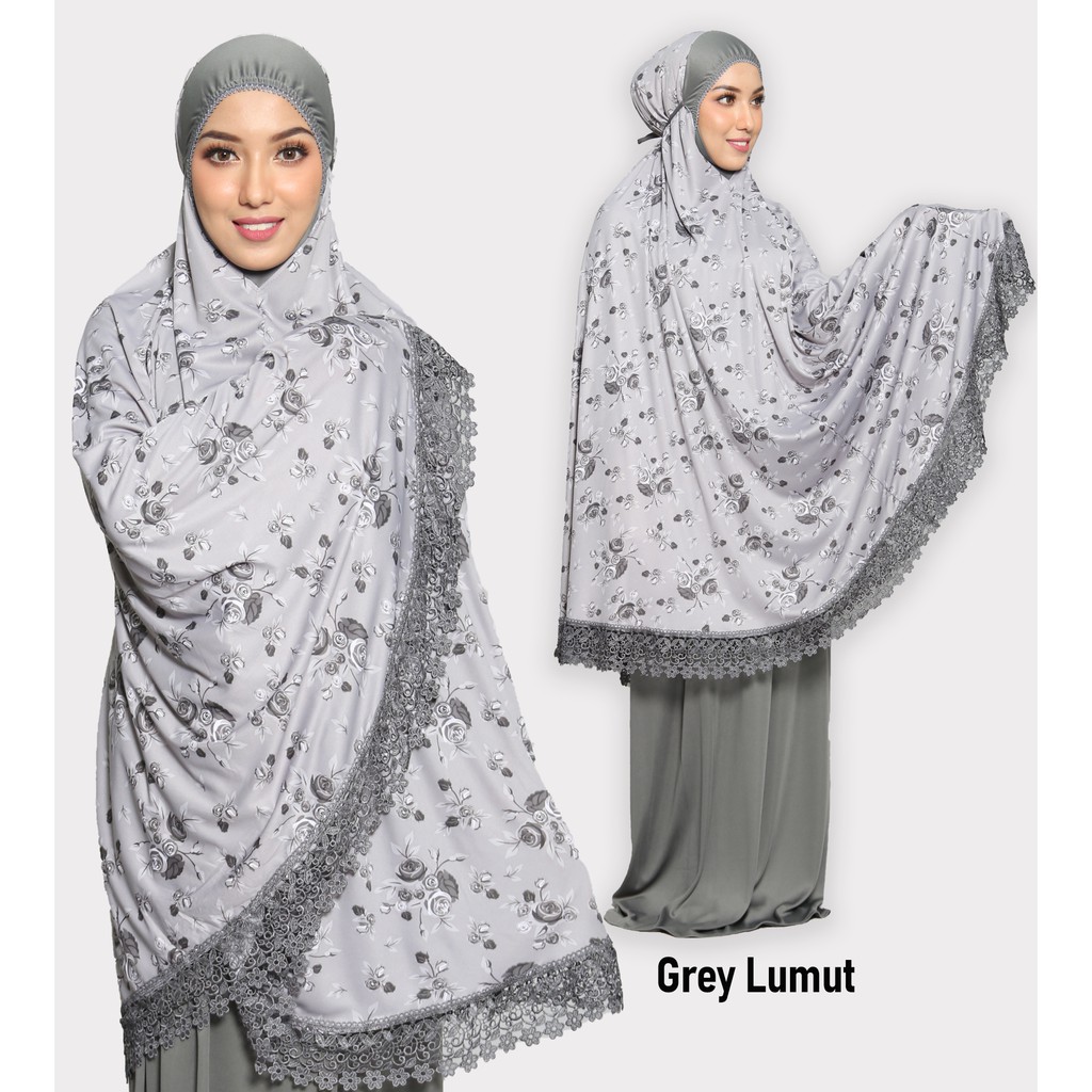 Telekung arafah Lace Travel Cotton Premium Viscose Dewasa Adorable ...