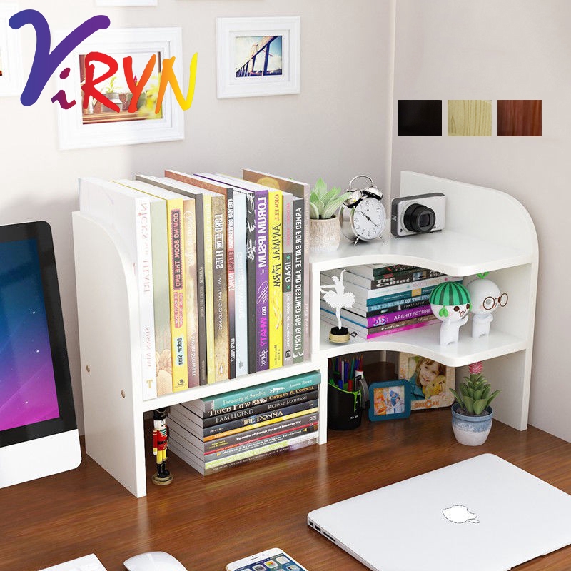 ViRYN Simple Desktop Student Bookshelf Book Decoration Storage Rack ...