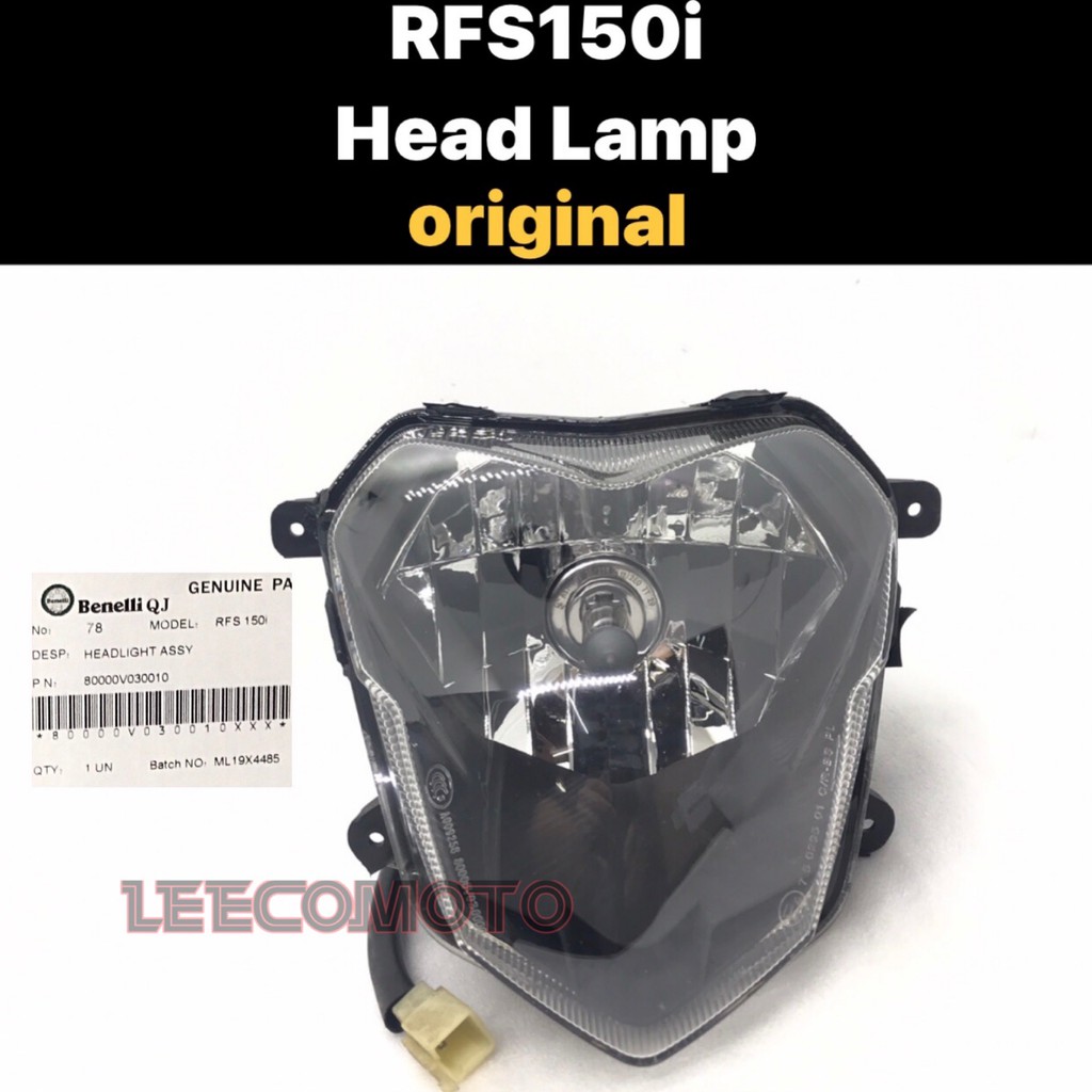 ORIGINAL BENELLI RFS 150 150i RFS150 i RFS150i FRONT HEAD LAMP ASSY ...