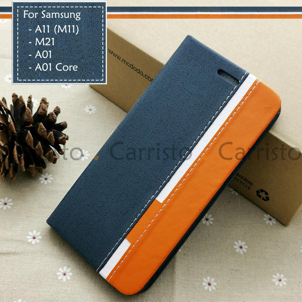 Samsung Galaxy A01 A01 Core Horizon Luxury Flip Case Card Bag Cover Pouch  Leather Casing