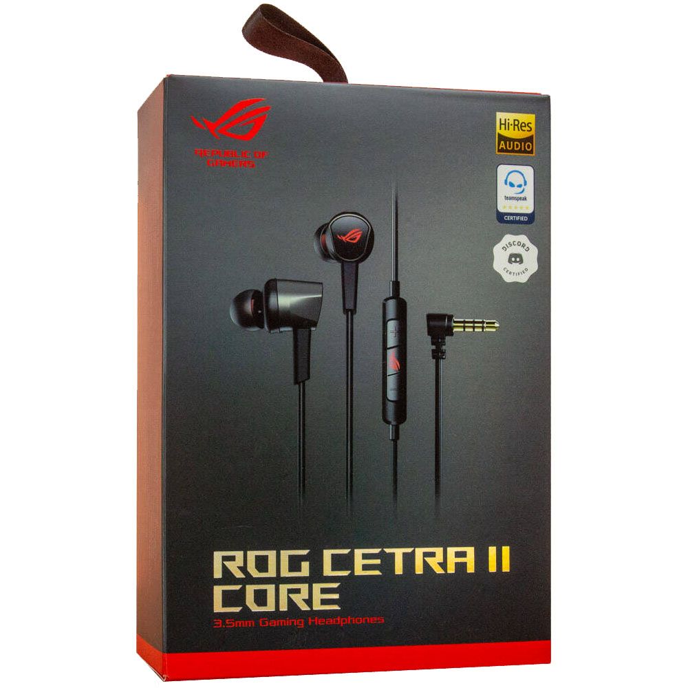 ASUS ROG Cetra II Core 2021 New Version 3.5mm in Ear Gaming Headphones Black Shopee Malaysia