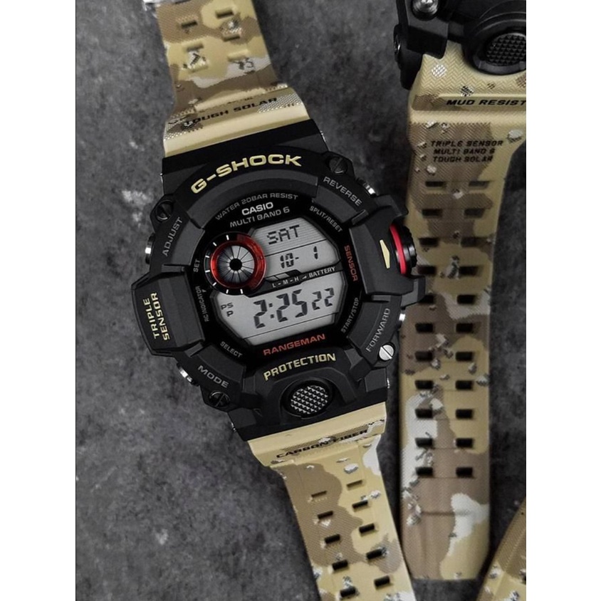 G shock Rangeman Gw9400 Beige Army Rangeman G shock Black army jam g shock Camouflage jam tangan g shock Army Shopee Malaysia