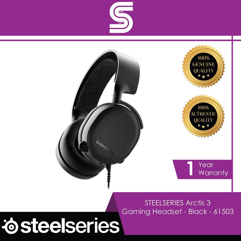 STEELSERIES Arctis 3 Gaming Headset Black Shopee Malaysia