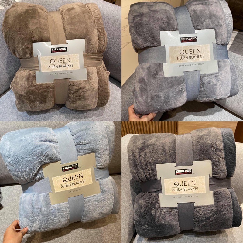 Kirkland SIZE QUEEN FLEECE BLANKET BUY AT JAPANESE COSTCO Shopee Malaysia