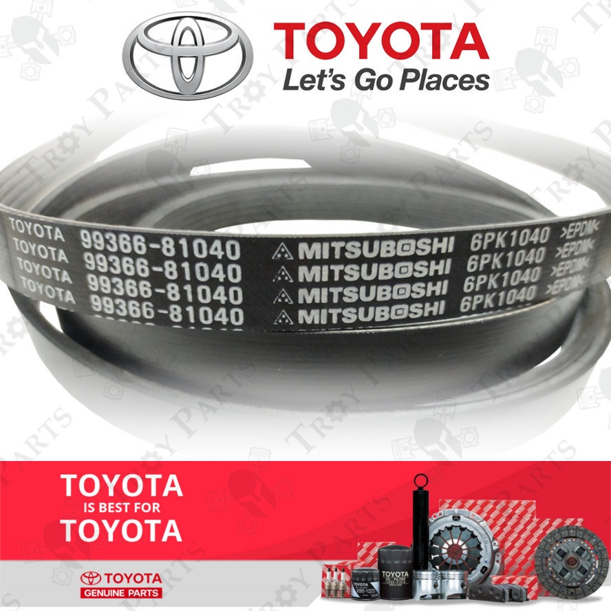 Toyota Fan Belt 99366-81040 for Toyota Estima MRC30 3.0 Alphard MNH10 3 ...