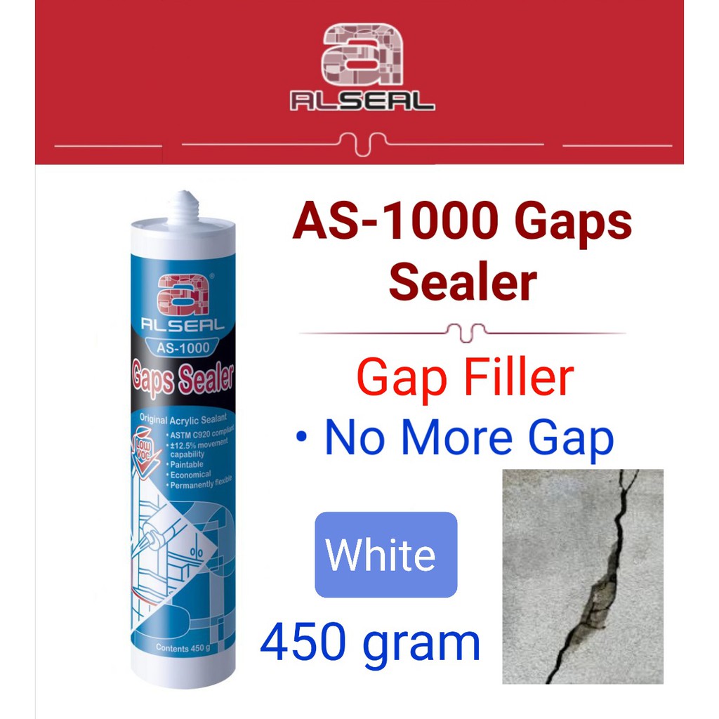 Gap Filler ALSEAL AS1000 Gaps Sealer (450g) / Acrylic Sealant / Gap