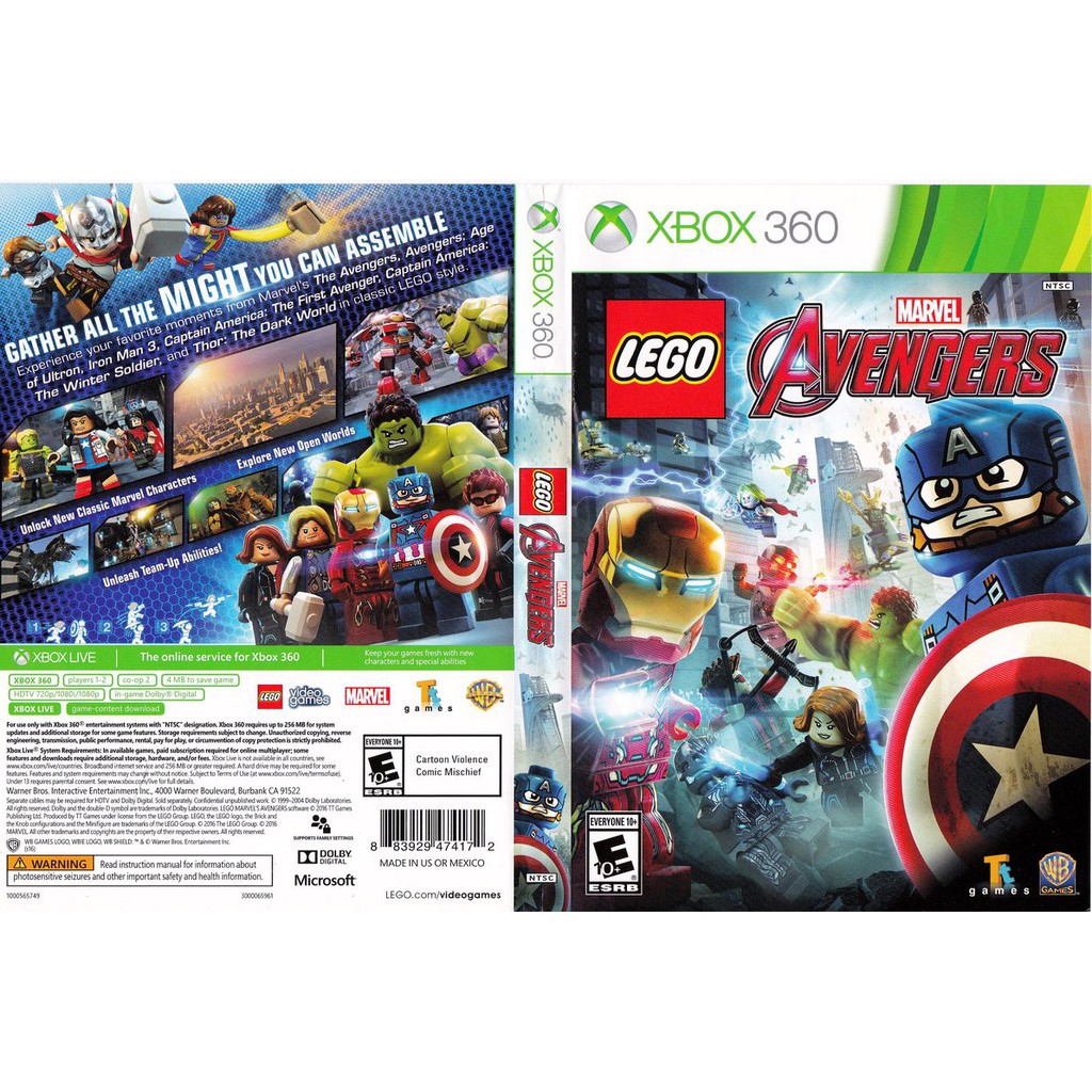 Lego marvel best sale 360 xbox