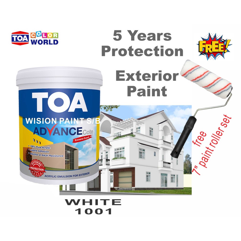 5L ( WHITE ) TOA Advance Cote Extreme Guard ( FREE 7