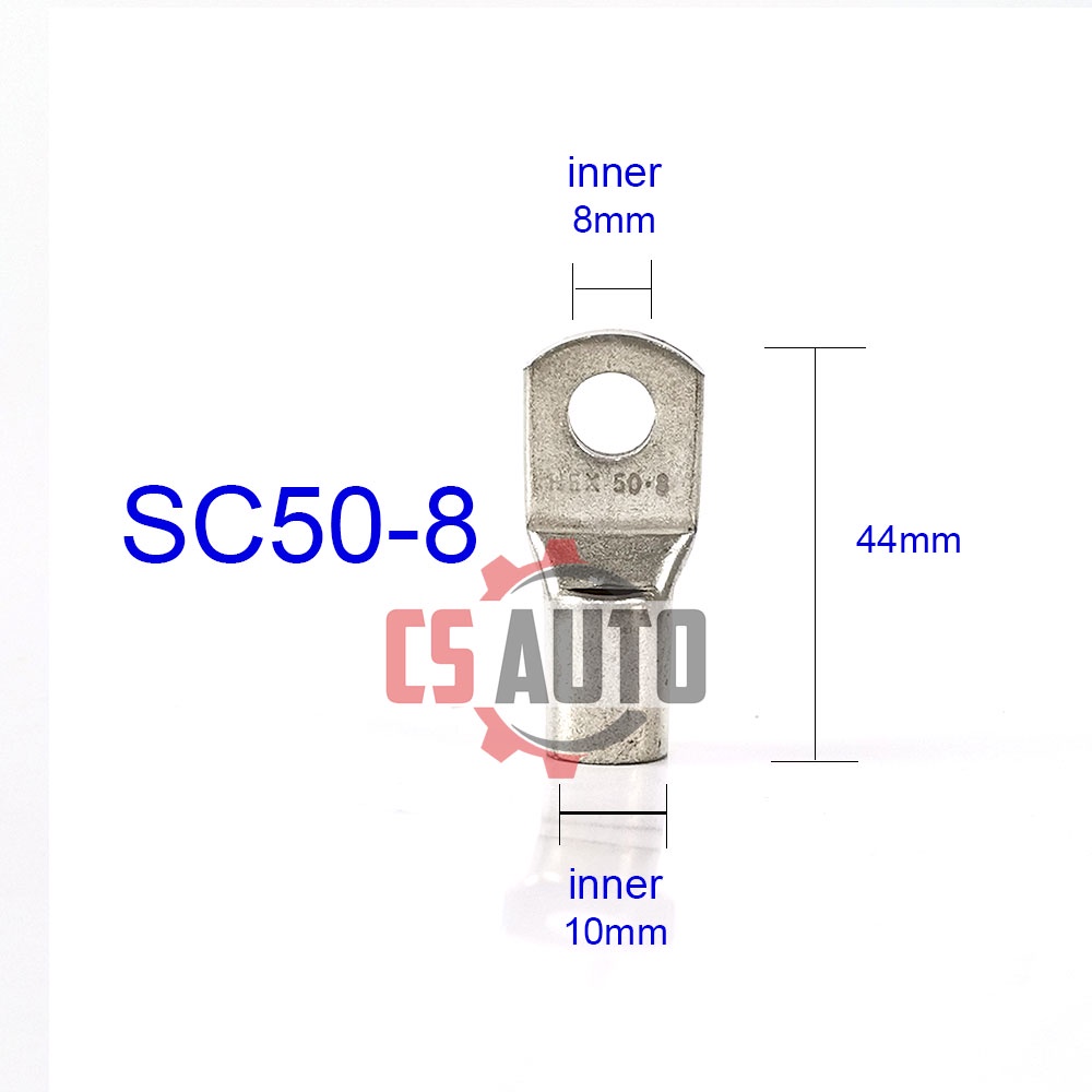 CS SC 50-8 Battery Bolt Hole SC50-8 Tinned Copper Cable lug Battery ...