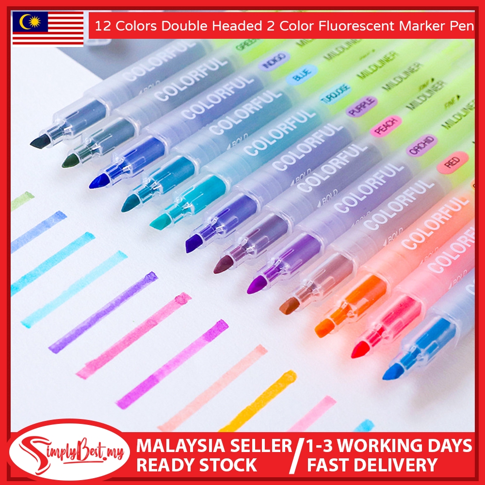 Duety Outline Markers, Super Squiggles Shimmer Markers, 12 Color Metallic Markers Double Line Pen, Size: 12pcs