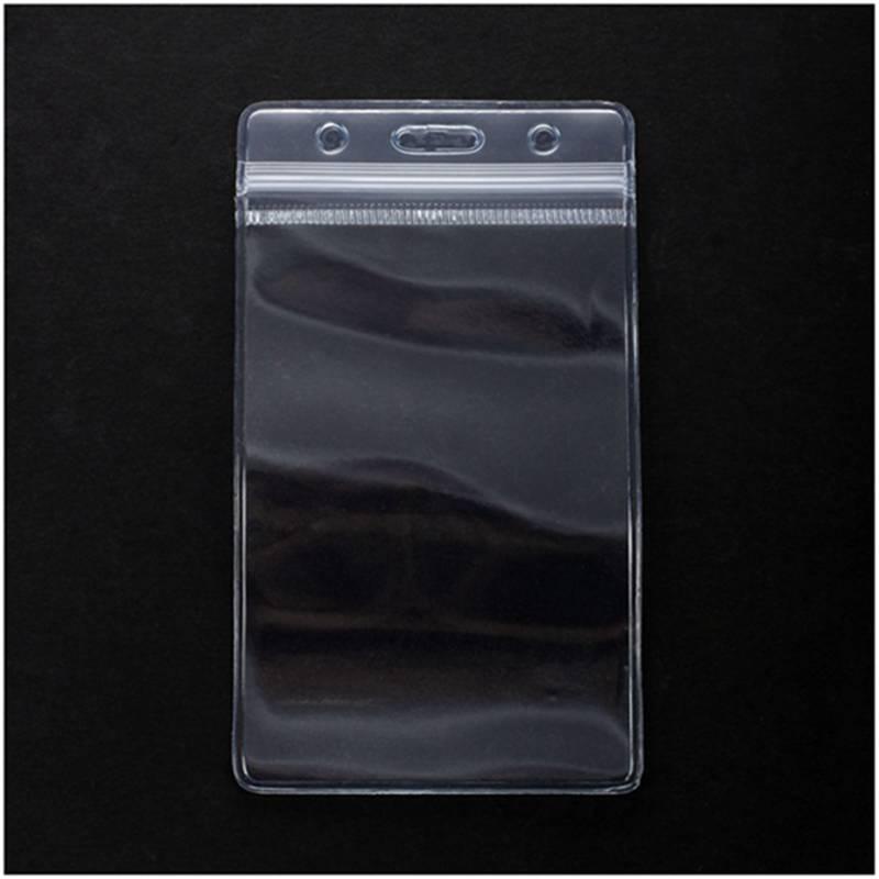 Transparent Plastic ID Card Holder / Clear Waterproof Card Bag/ Work ...
