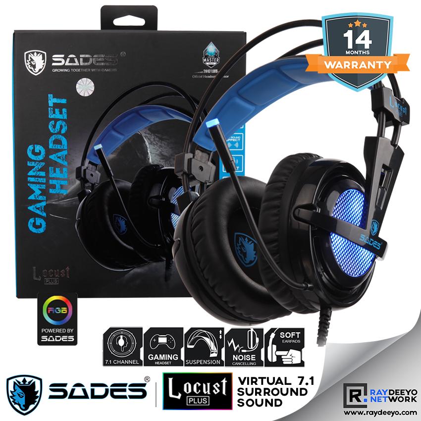 Sades gaming 2025 headset locust plus