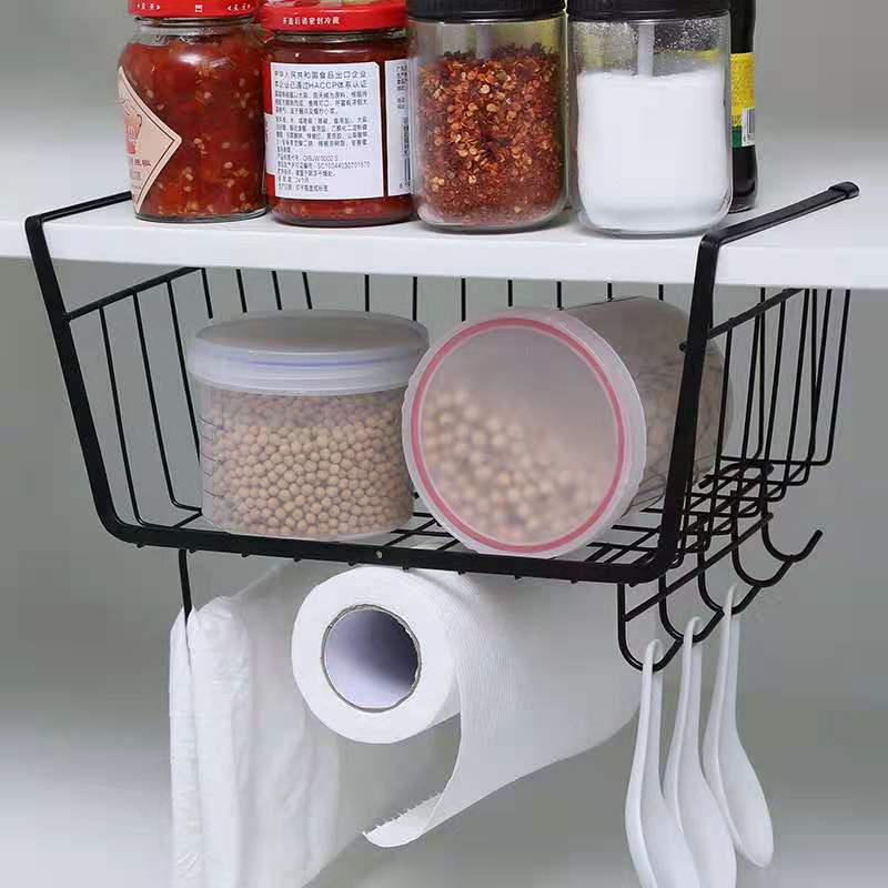 (HF 13) (Black color) Household Multifunction Cabinet Kitchen Hanging ...