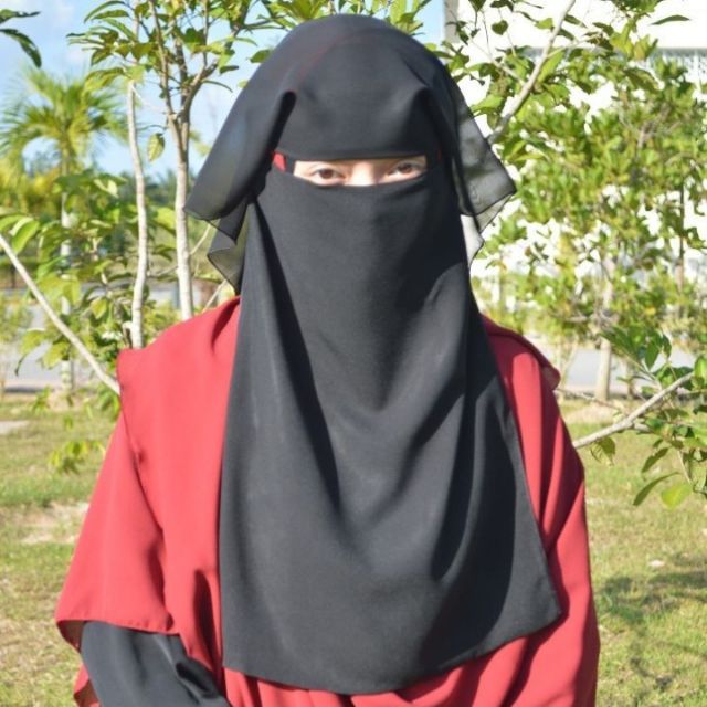 Niqab 2 Layer Arab Style By Elzahra Wardiyya Shopee Malaysia 3289