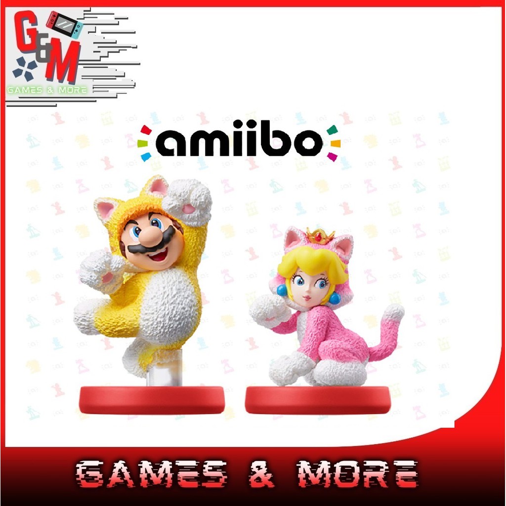 [amiibo] Mario Bowser S Series Cat Peach Cat Mario Shopee Malaysia