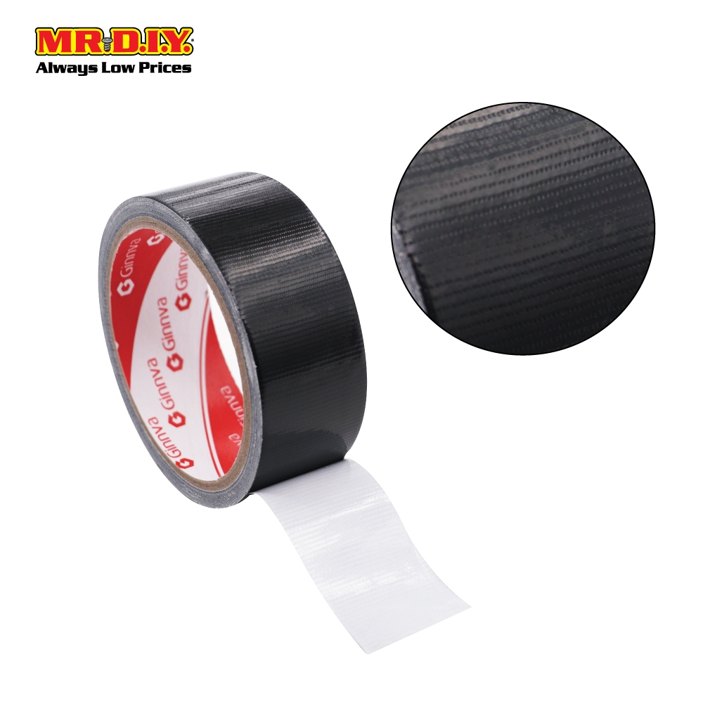 GINNVA Sticky Black Duct Tape (48mm x 7y)