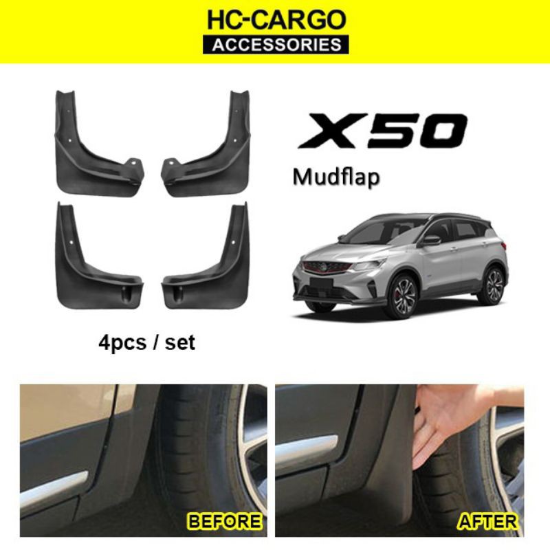 Proton X50 OEM Front Rear Mudflap Wheel Mudguard Fender Protector 4 pcs ...