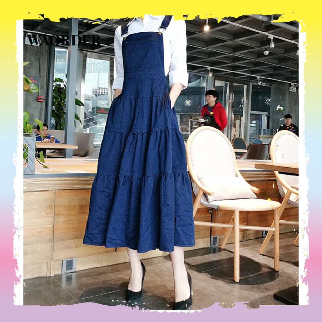 Denim long dress outfit hotsell