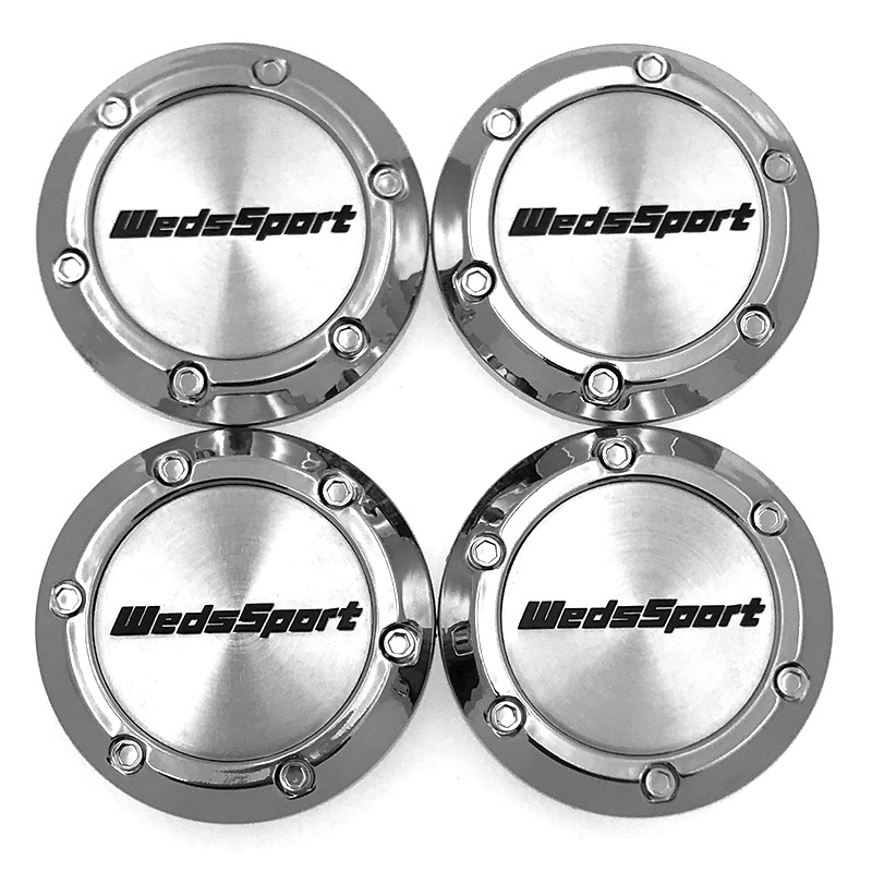 4x 66mm WedsSport Nabendeckel Felgendeckel Radkappen