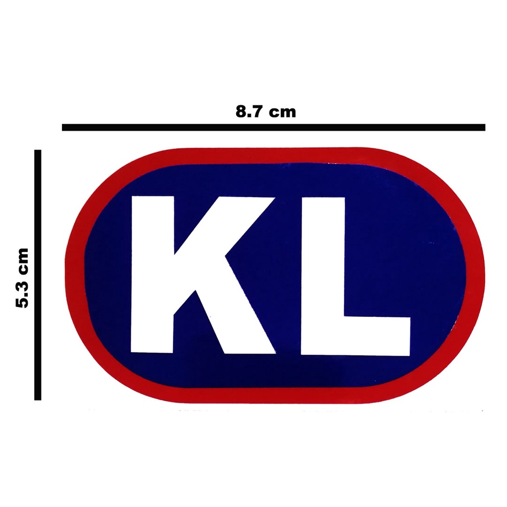 Sticker KL Biru Putih ST402 Shopee Malaysia