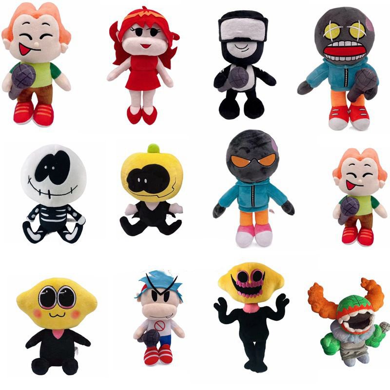 Friday Night Funkin Plush Doll FNF Girlfriend Captain Pico Whitty ...