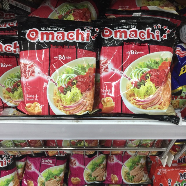 Vietnam Import Box Pack Omachi Potato Instant Noodle Flavour Mi Khoai Tay Omachi