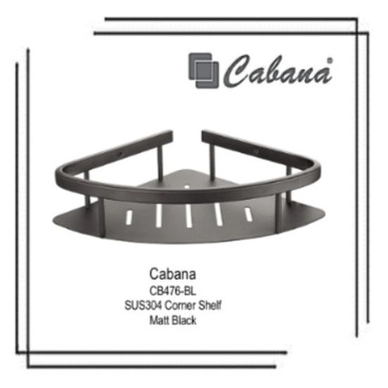 Cabana CB476-BL SUS 304 Corner Shampoo Rack Matt Black | Shopee Malaysia