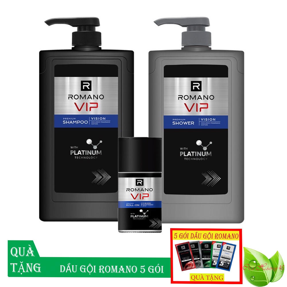 Romano: Romano Vip Shampoo Set 650g, Shower Gel 650g, Deodorant 50ml ...