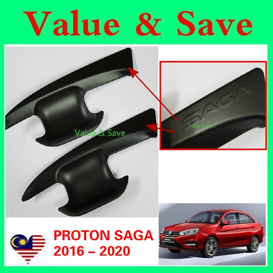 Proton Saga 2016 - 2023 Matte Black Door Handle Inner Bowl Cover ...