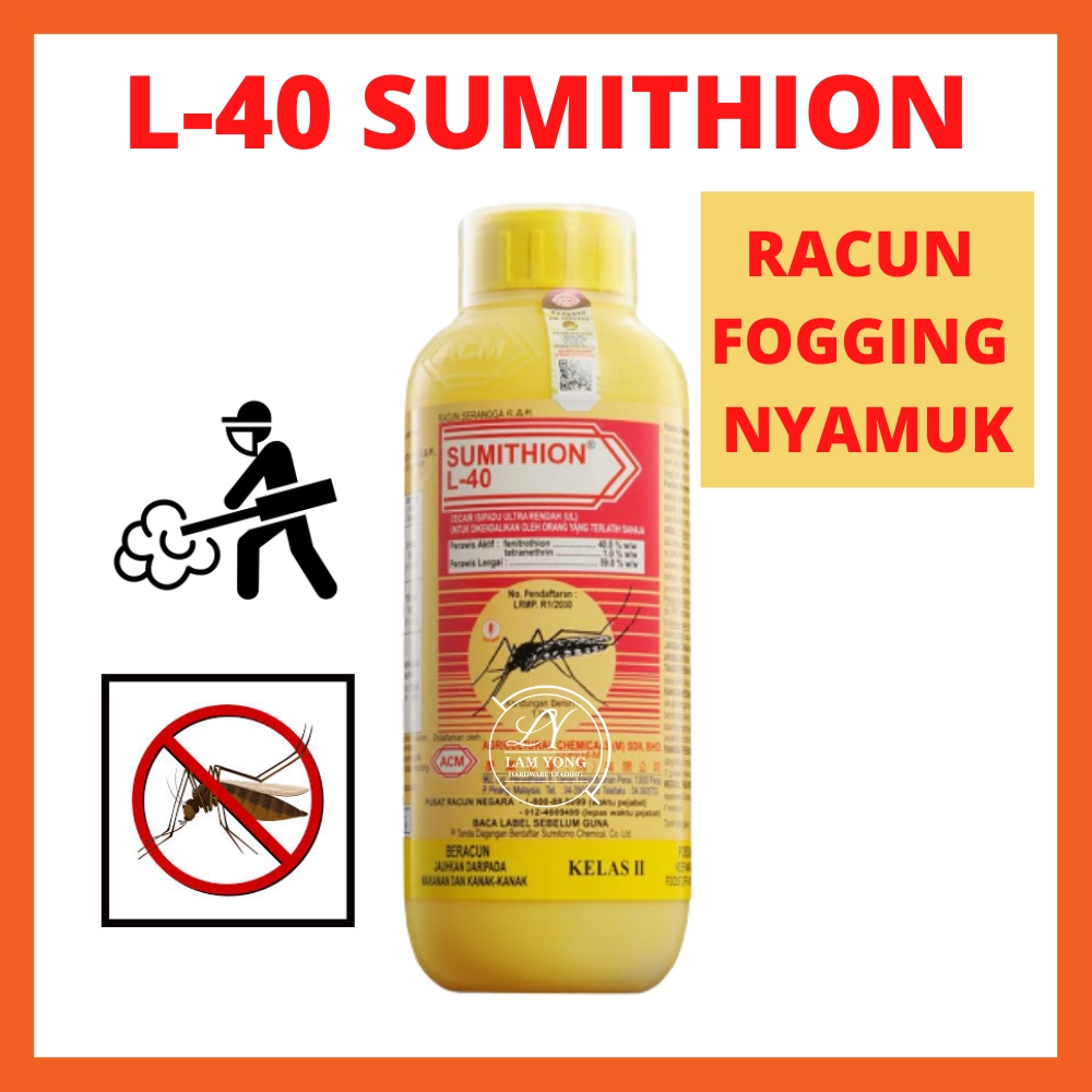 ACM L-40 Sumithion 1L / Mosquito Fogging Repellent / Racun Halau Nyamuk ...