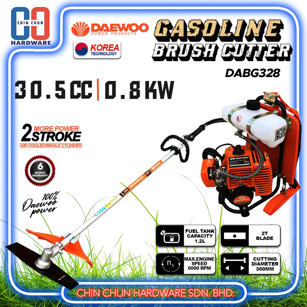 DAEWOO DABG328|DABG 328 GASOLINE BRUSH CUTTER|MESIN RUMPUT|CUTTING ...