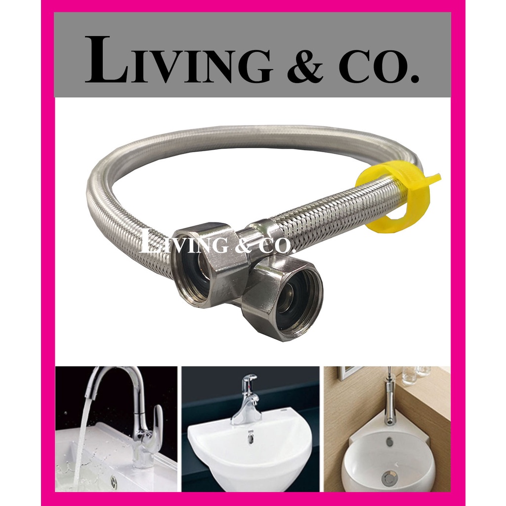 60cm Stainless Steel 304 Braided High Pressure Flexible Water Hose