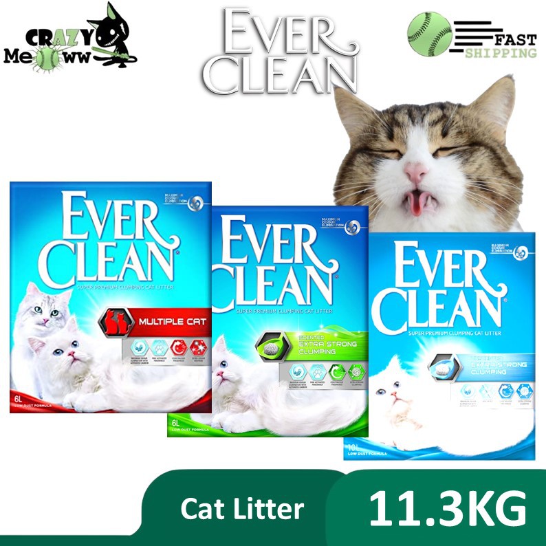 Ever Clean Cat Litter 11.3kg ( Unscented Extra Clumping, Scented