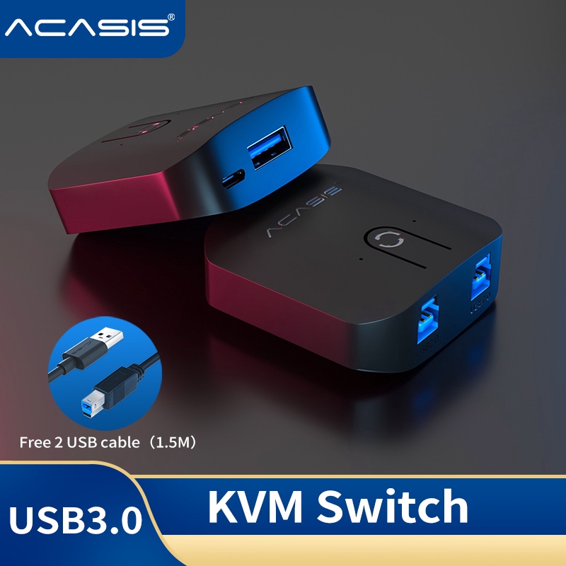 ACASIS USB KVM Switch Switcher for Xiaomi Mi Box Keyboard Mouse Printer ...
