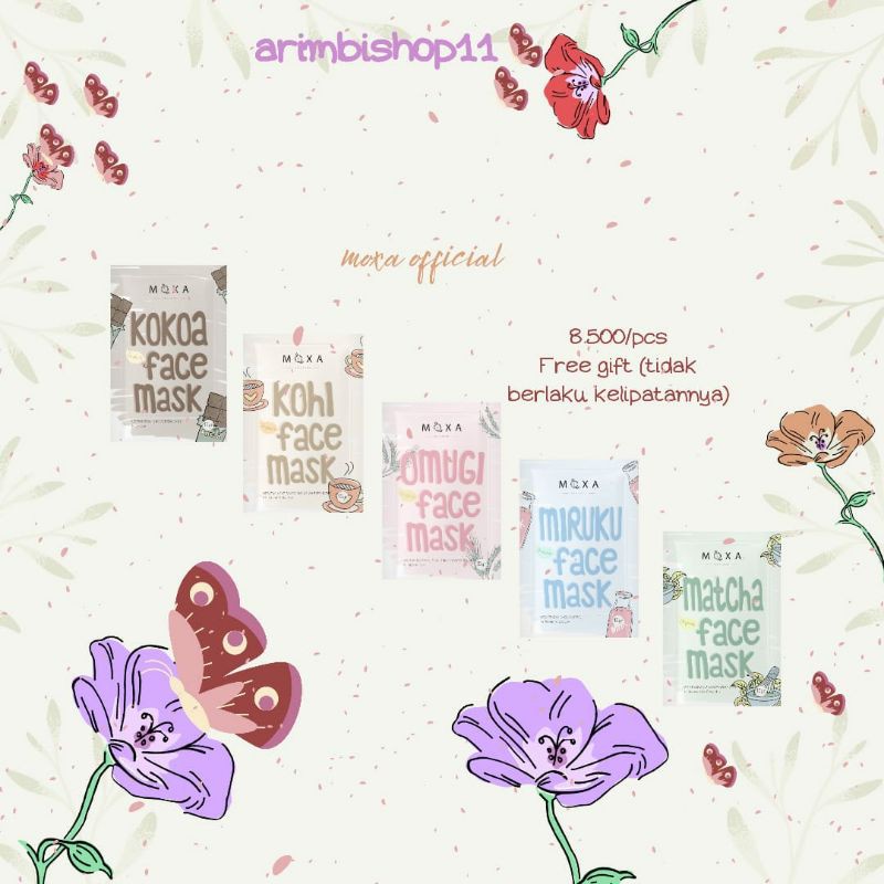 (ress Vip) Moxa Face Mask Omugi (free Gift) Shopee Malaysia