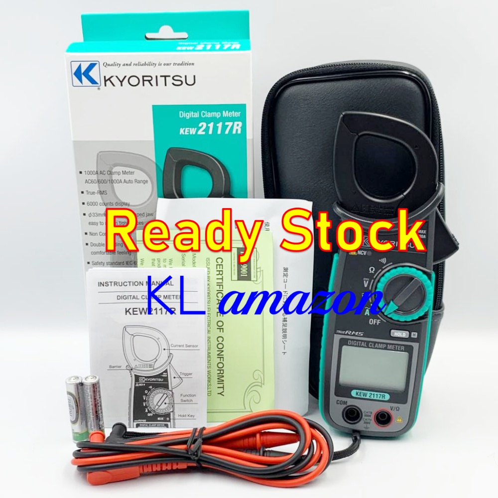 (Accept Urgent Order!) Kyoritsu 2117r AC Digital Clamp Meter | 12 ...