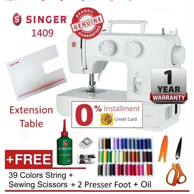 Singer Sewing Machine PROMISE 1409 better then 1408 with free gift ...