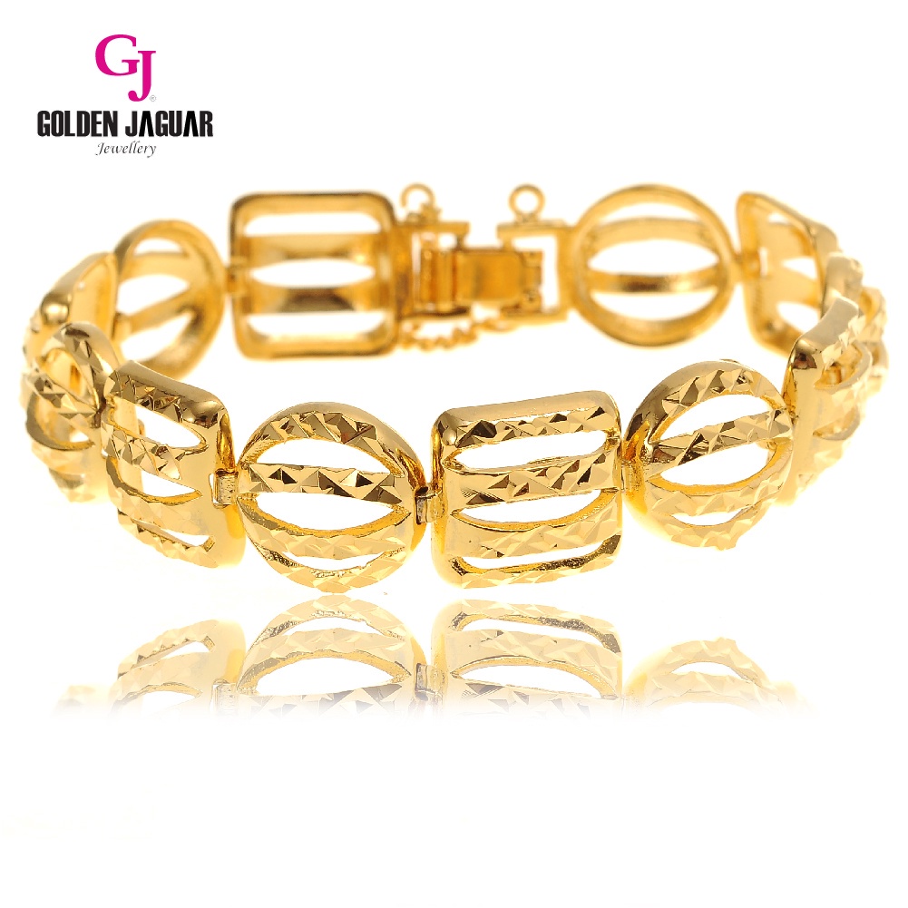 Gj Jewellery Emas Bangkok Emas Korea 24k Gold Plated Bracelet Square